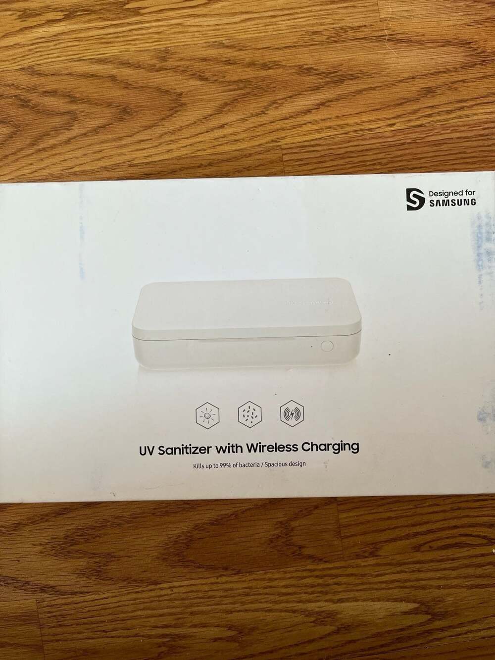 Samsung UV Sanitizer with Qi Wireless Charging GP-TOU020SACWU White